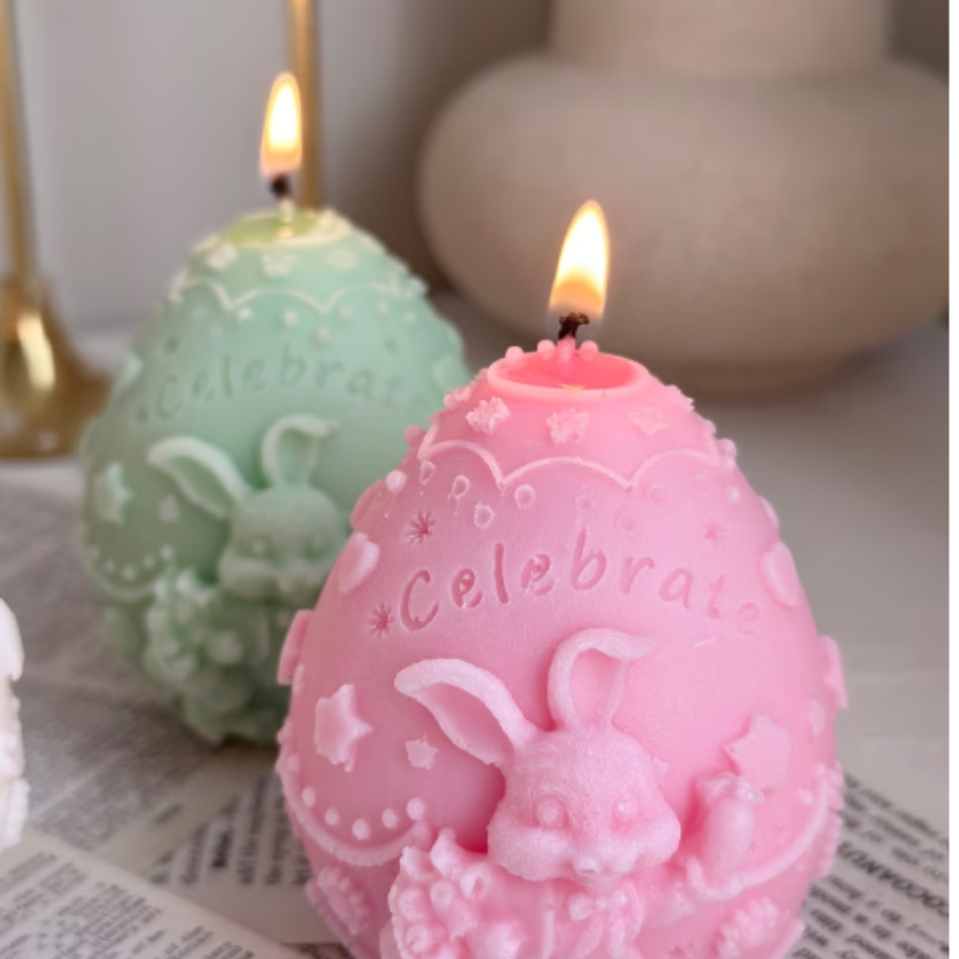 Easter Bunny Home Decor Candle