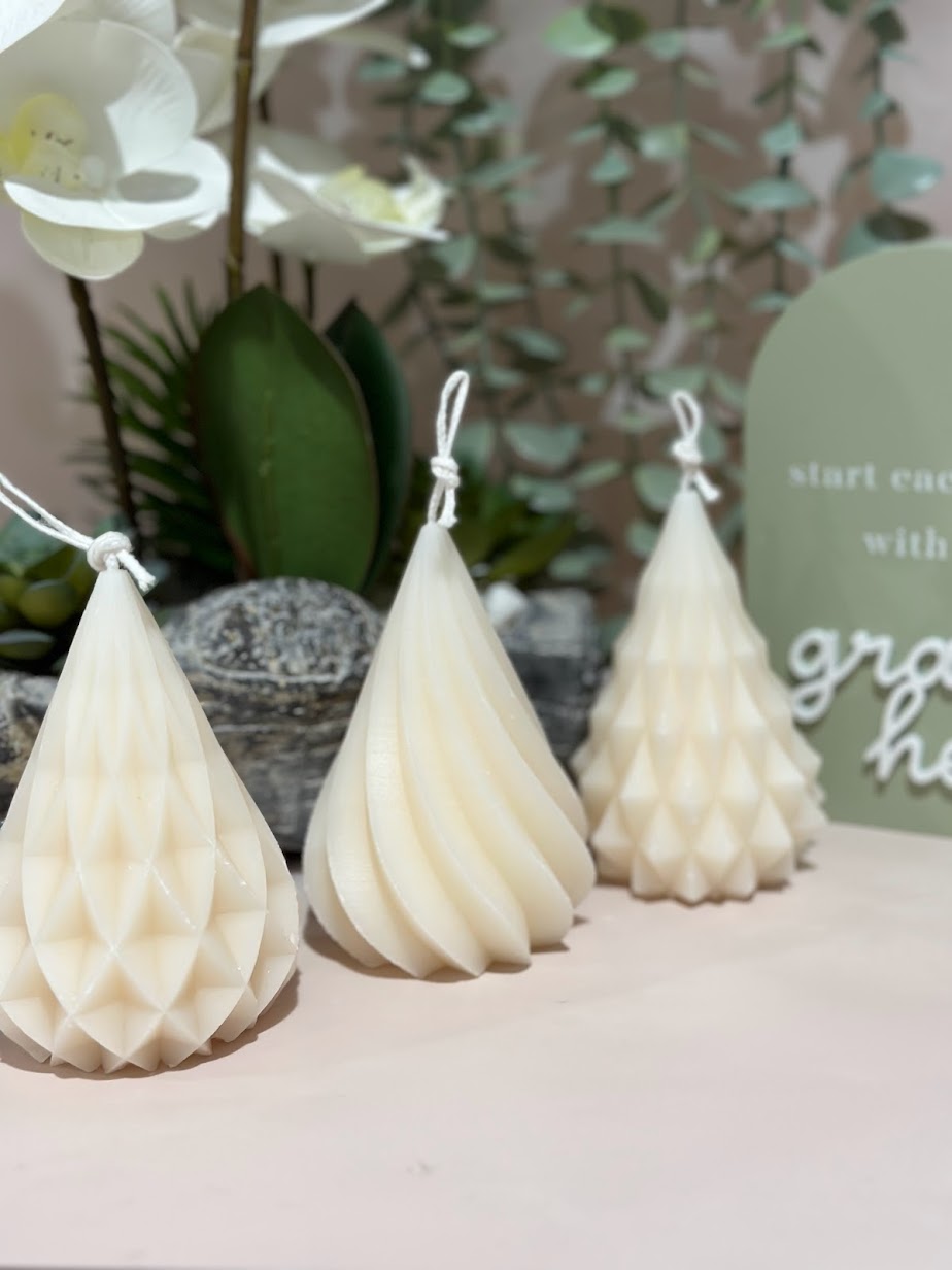 Geometric Aesthetic Pillar Candles