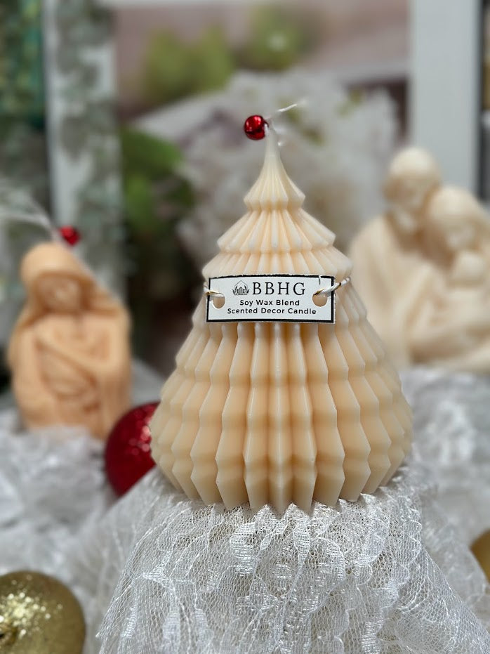 Tree Christmas Candle Large